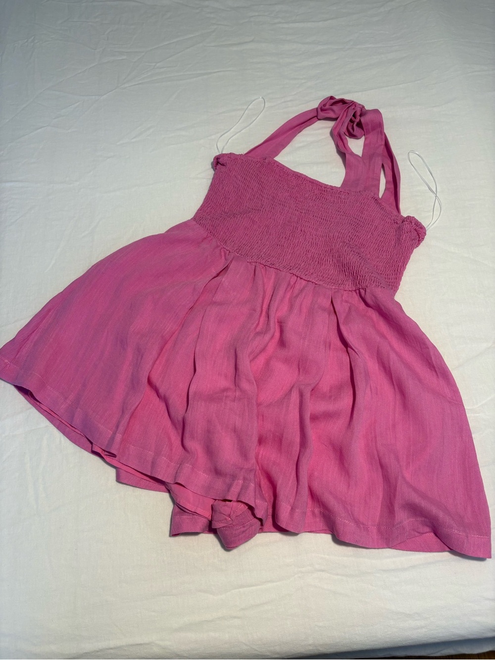 Princess Polly Pink Smocked Romper